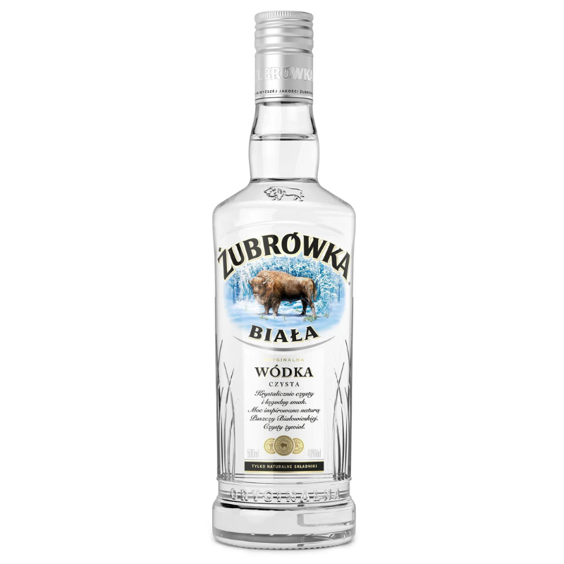 Zubrovka; Biala Vodka; 37,5%; 1 LITER DRS